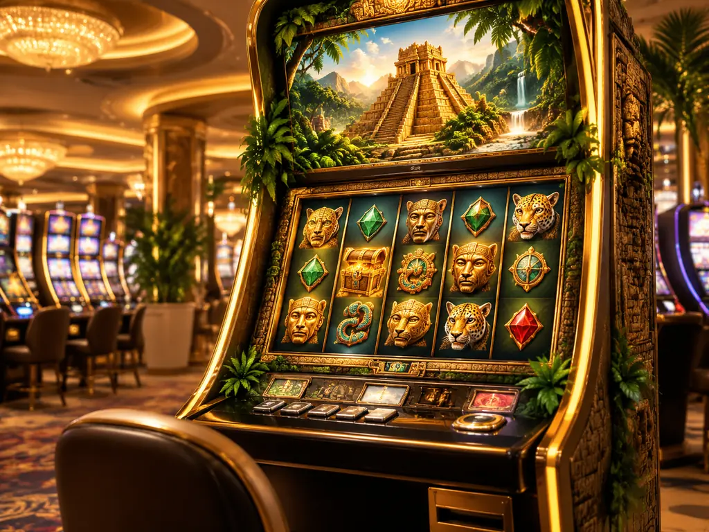 Mesin slot bertema hutan dan peninggalan batu